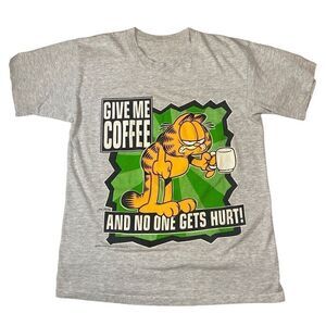 Vintage 1978 Single Stitch Garfield Give Me Coffee T Shirt Jim Davis ? Medium ?